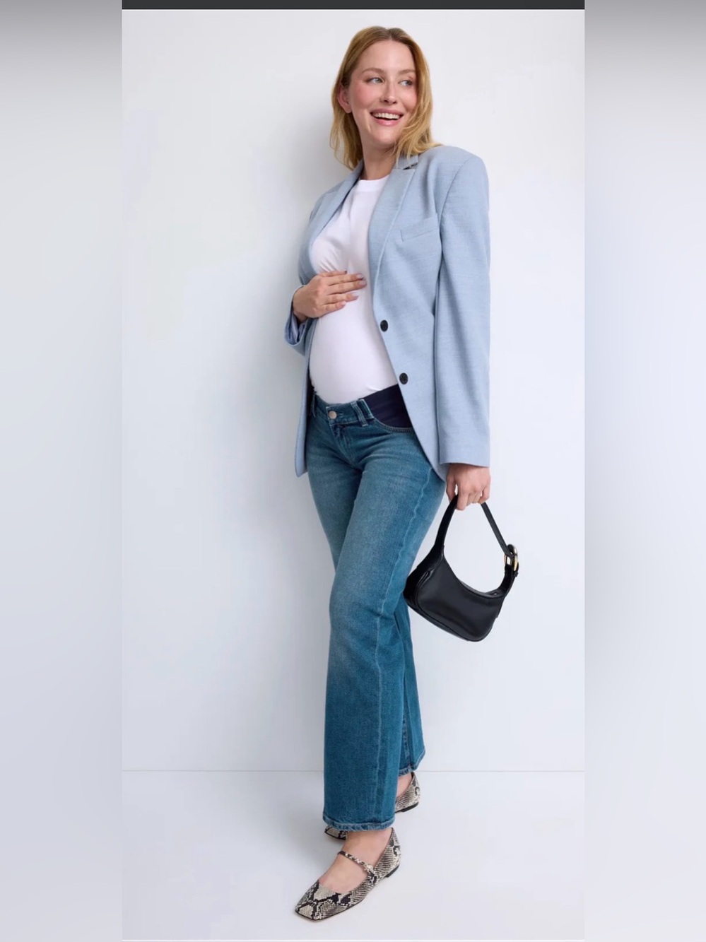 NWOT DL1961 Karmine Refined Wide Leg Maternity Jeans size 29